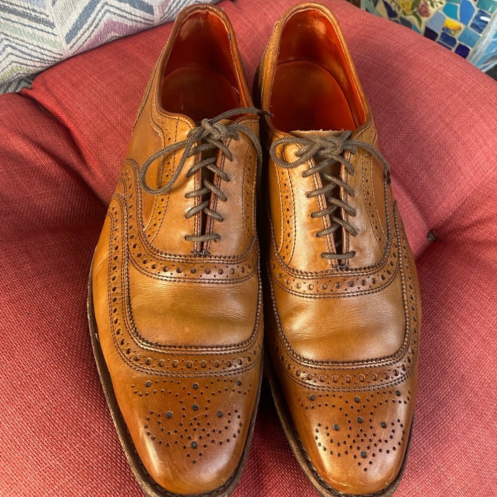 Allen Edmonds Tan Leather Oxfords university size 10.5